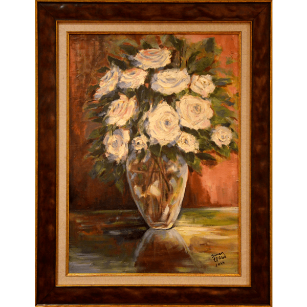 White Flowers in Vase