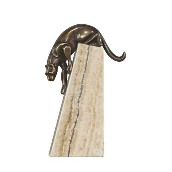Deco Panther – Statue Silver