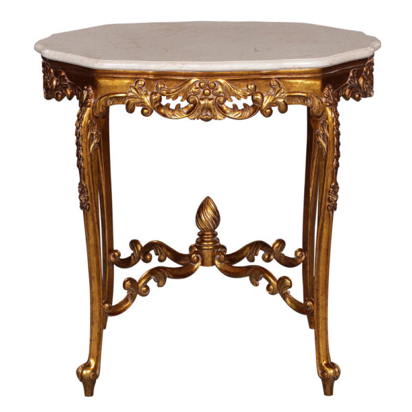 Center Table, Louis XV, Marble Top